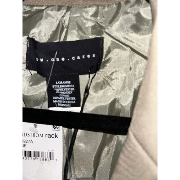 No One Cares Preppy Academia Baddie Y2K Sage Crop  Single Button  Blazer - Picture 9 of 9